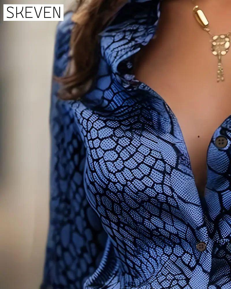 Chemise à imprimé animal tendance