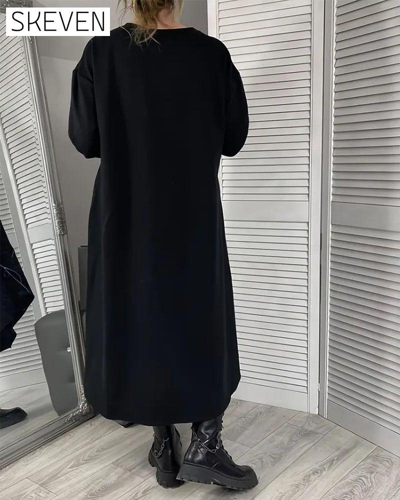 Loose Oversized Zipper Dress