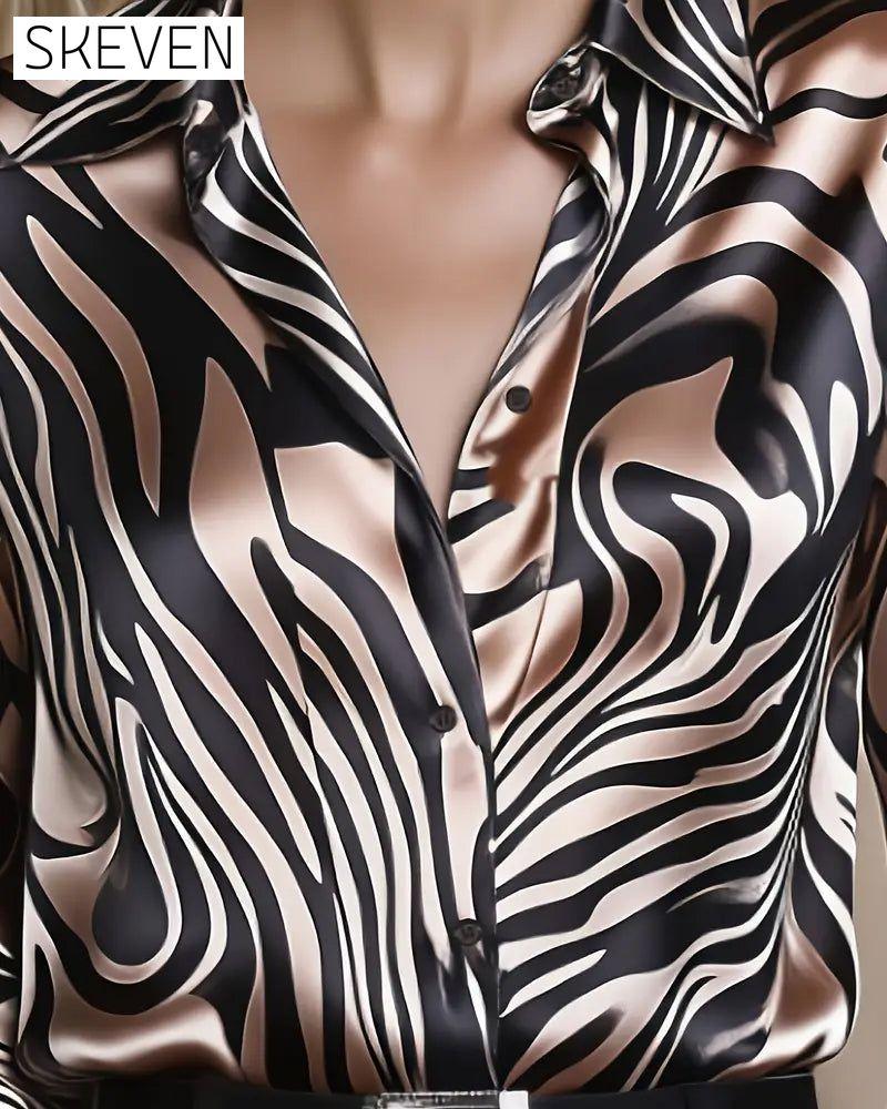Modisches und elegantes bedrucktes Hemd