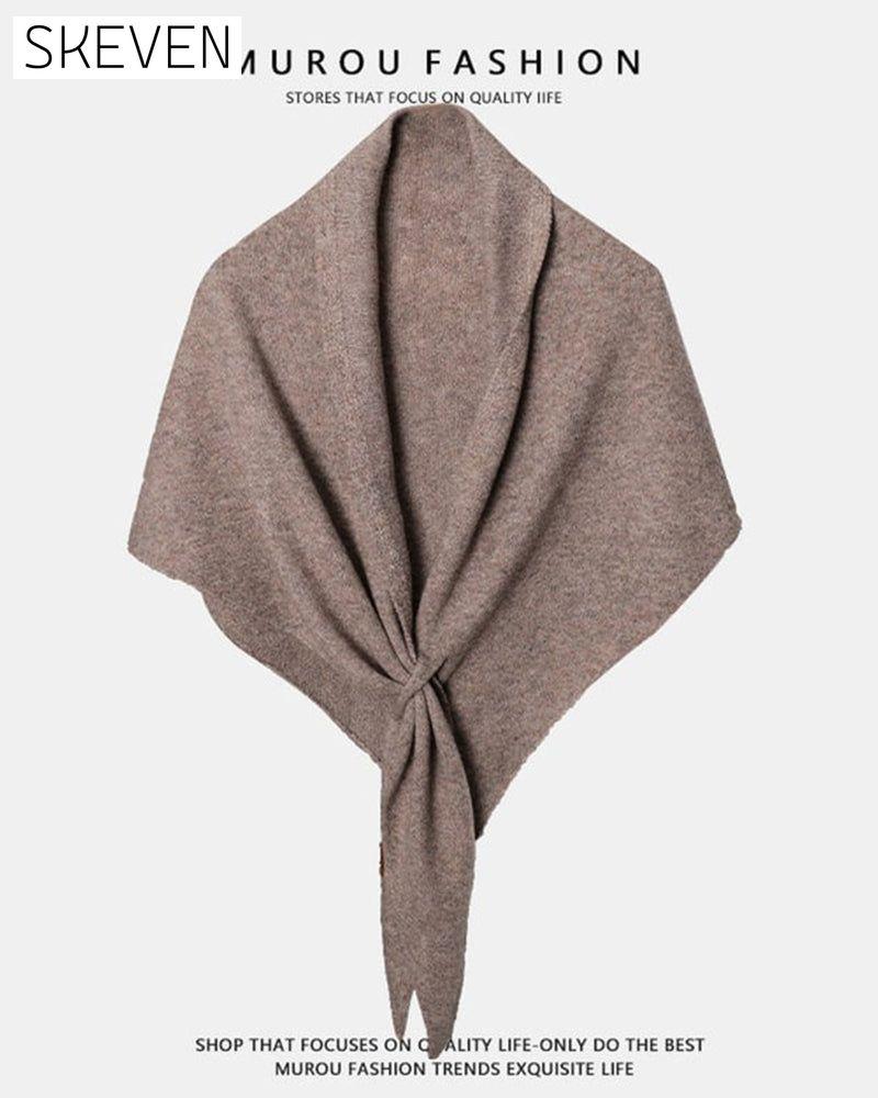 Fashion Solid Triangle Shawl Cloak