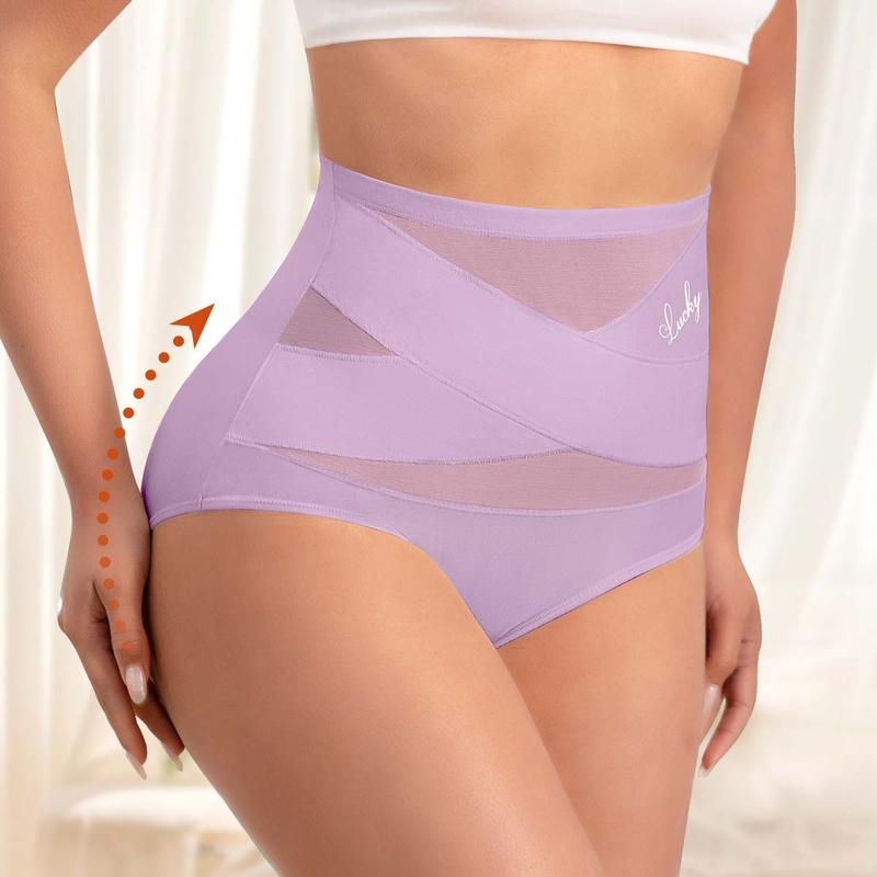 💖💖Last Day-Buy 1 Get 3 Packs💖Plus-Size High-Waist Cross Tummy Control Panties
