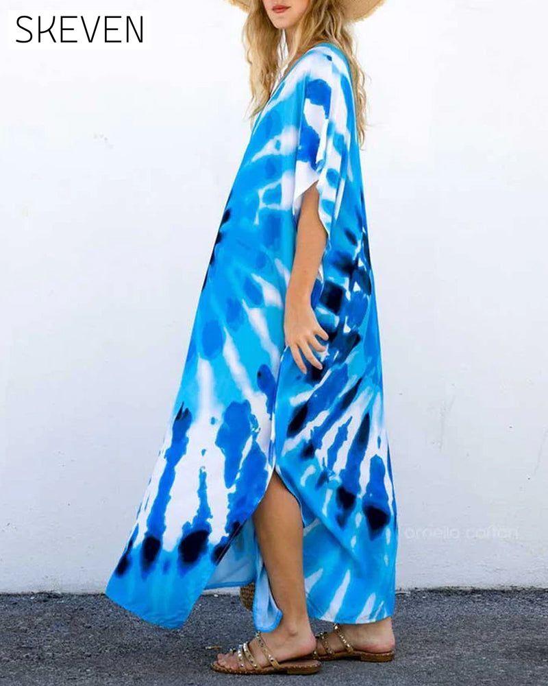 Vacation Loose Printed Maxi Dress casual dresses spring summer vacation dresses