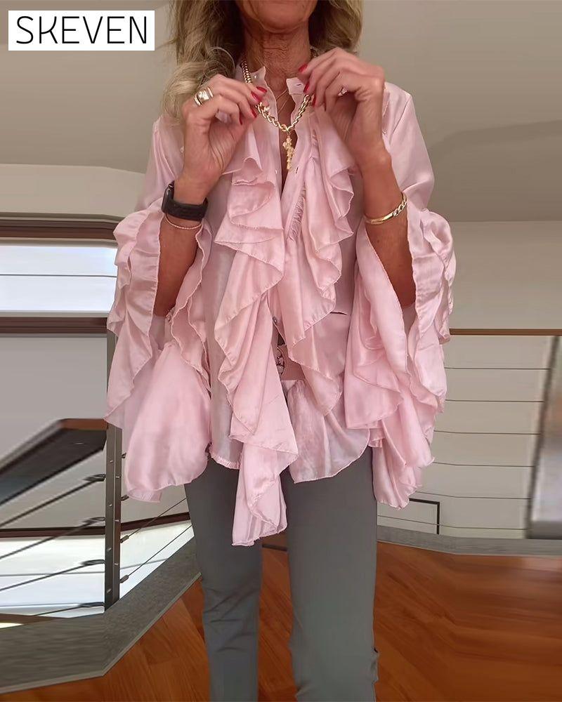 Fashionable Ruffled Blouse