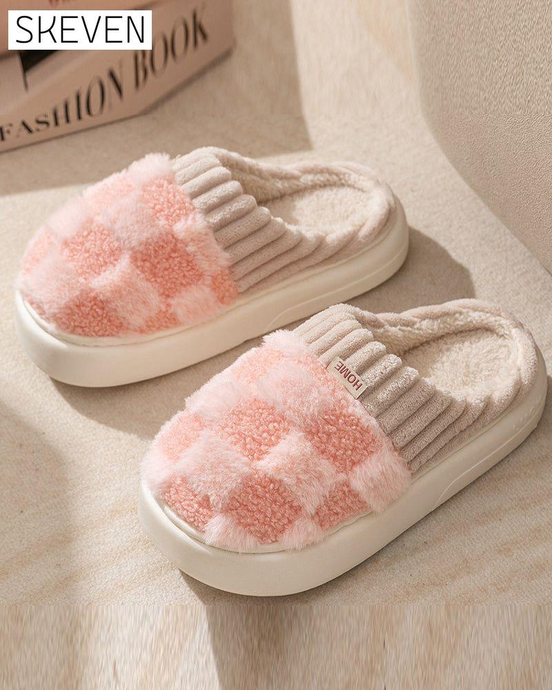 Indoor home non-slip warm slippers