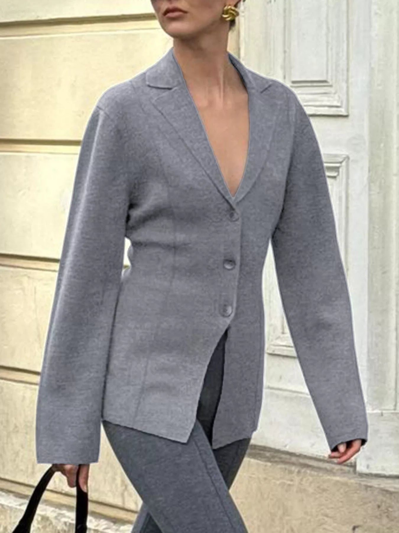 Button Up Long Sleeve Cardigan