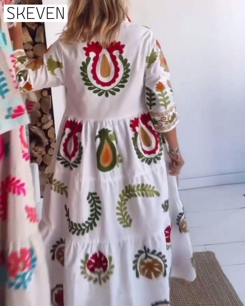 Floral Graphic Print Dress