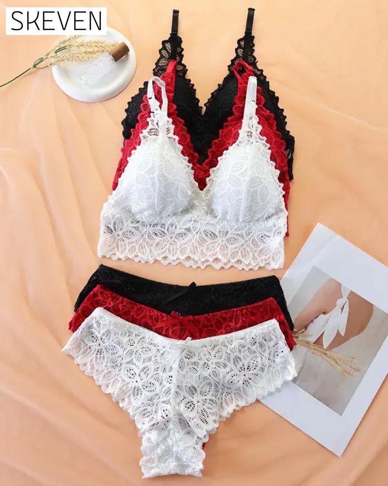 Women's Lace Romantic Underwear Set