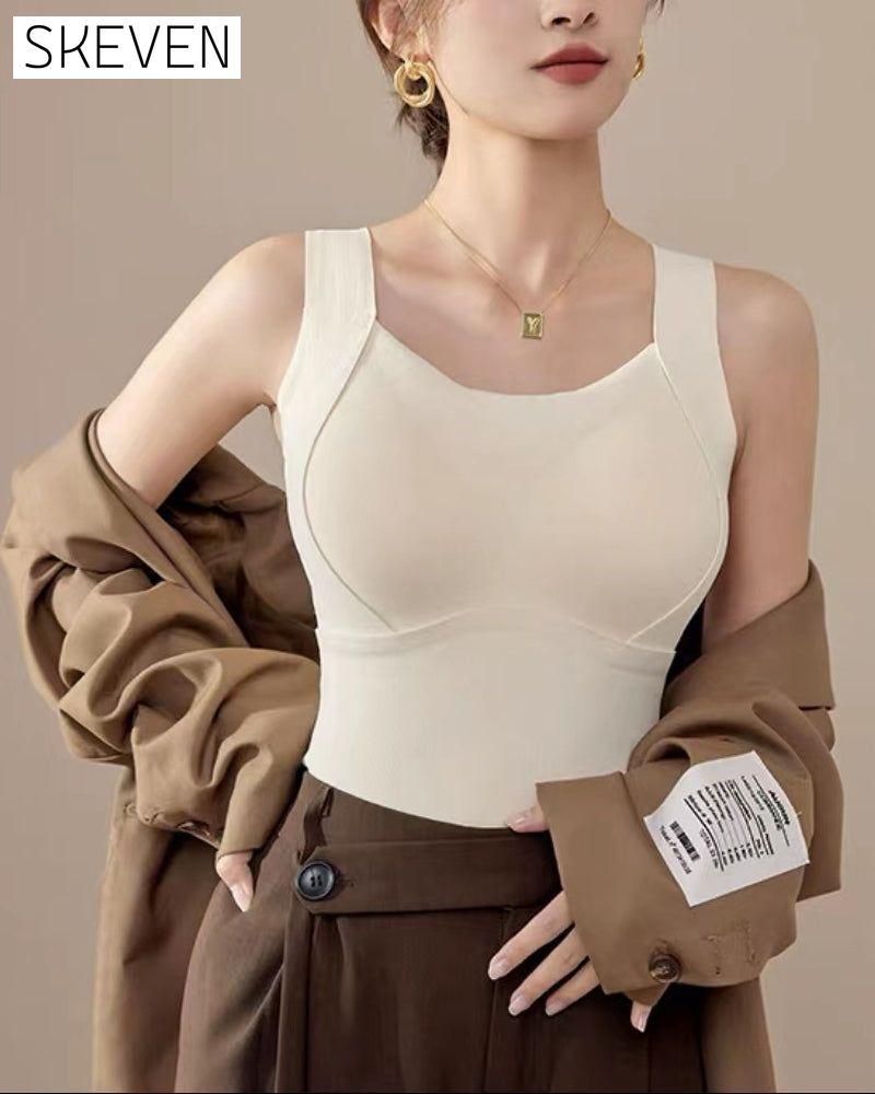 Women's Thermal Gilet with Built-In Bra