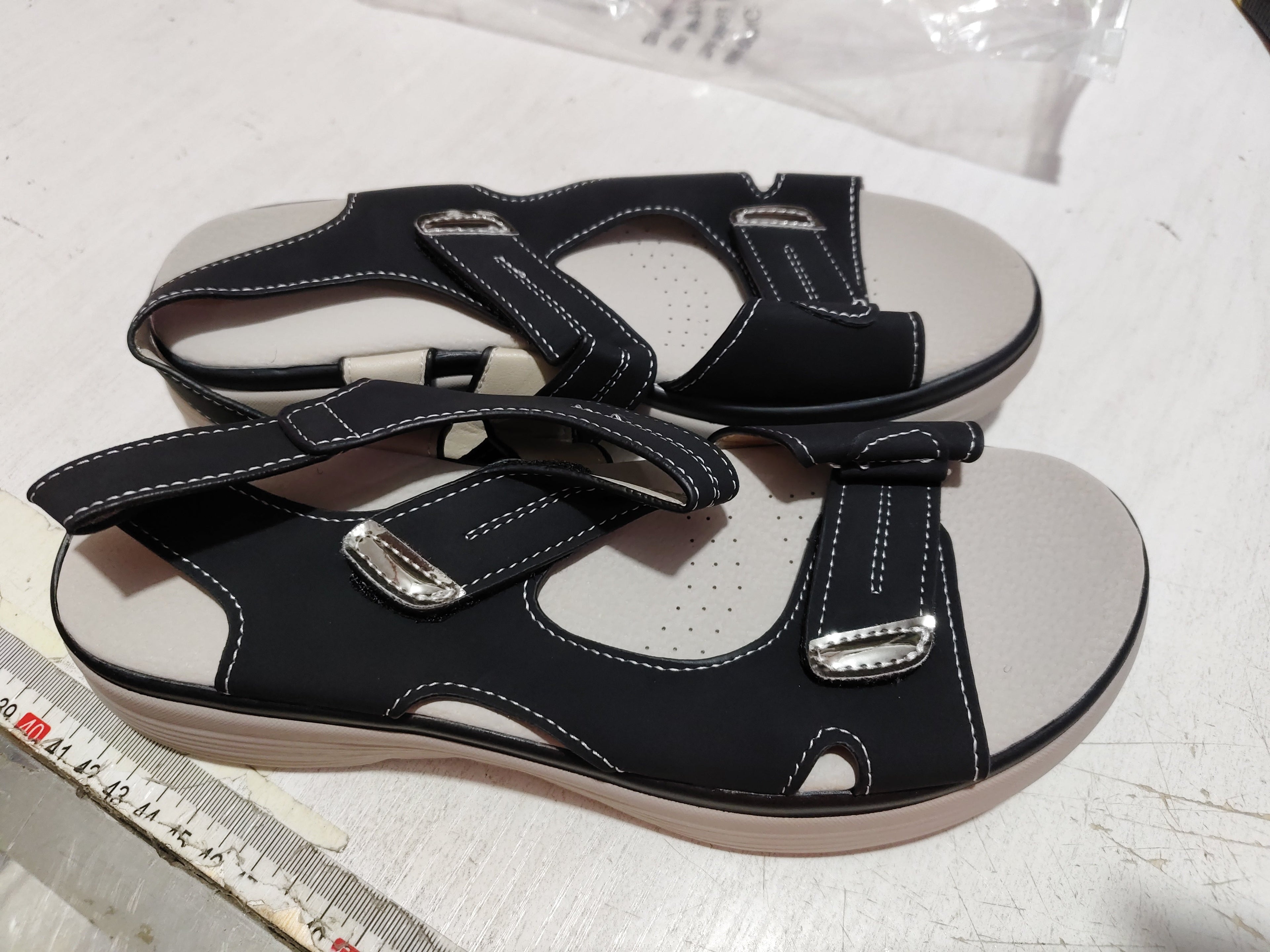 Casual Velcro-design Sandals Summer Comfortable Fish Mouth Sports Sandals Women Lightweight Beach Shoes