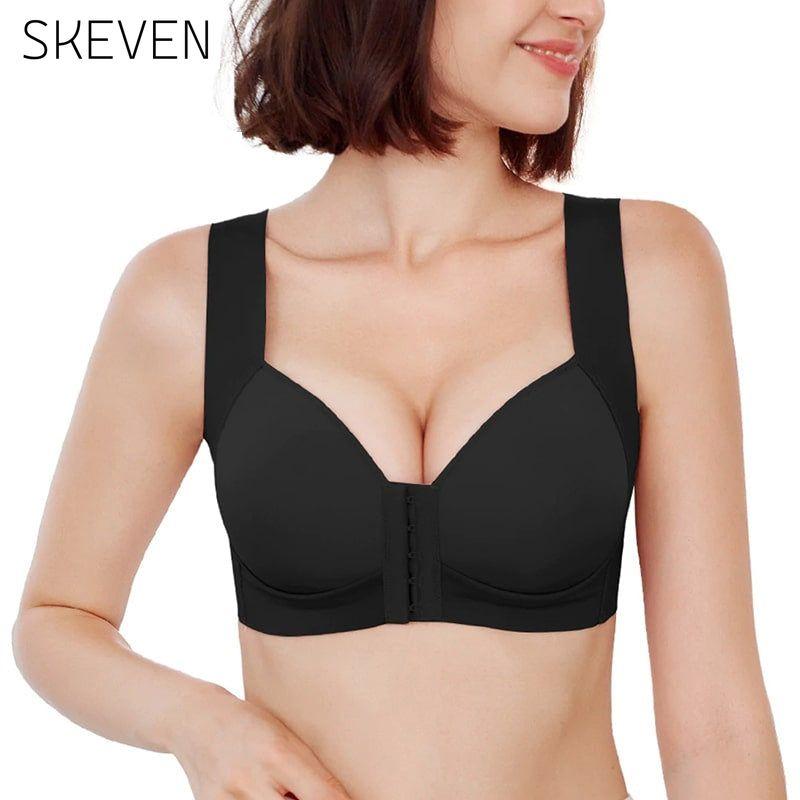 Seamless Front Closure Wire-free Push Up Bra