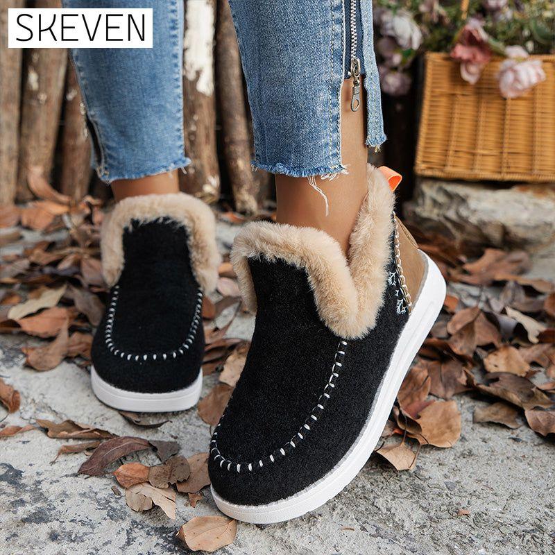 ❄️Damen-Winterstiefeletten aus rutschfestem, warmem Kunstfell