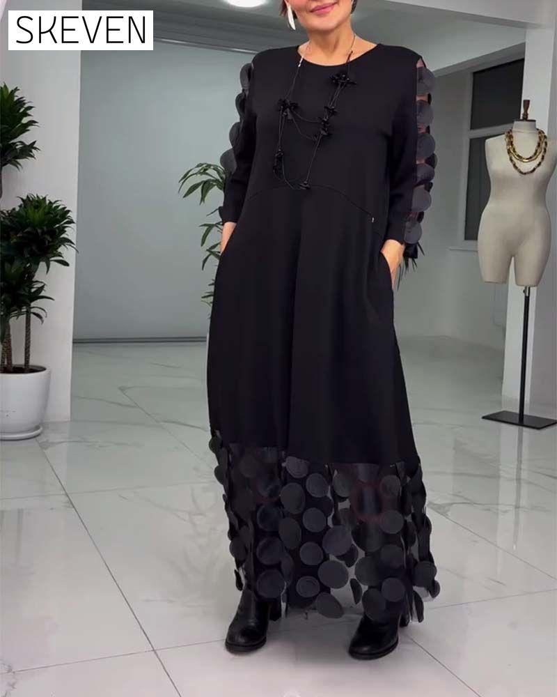 3D-Stickerei-Modekleid