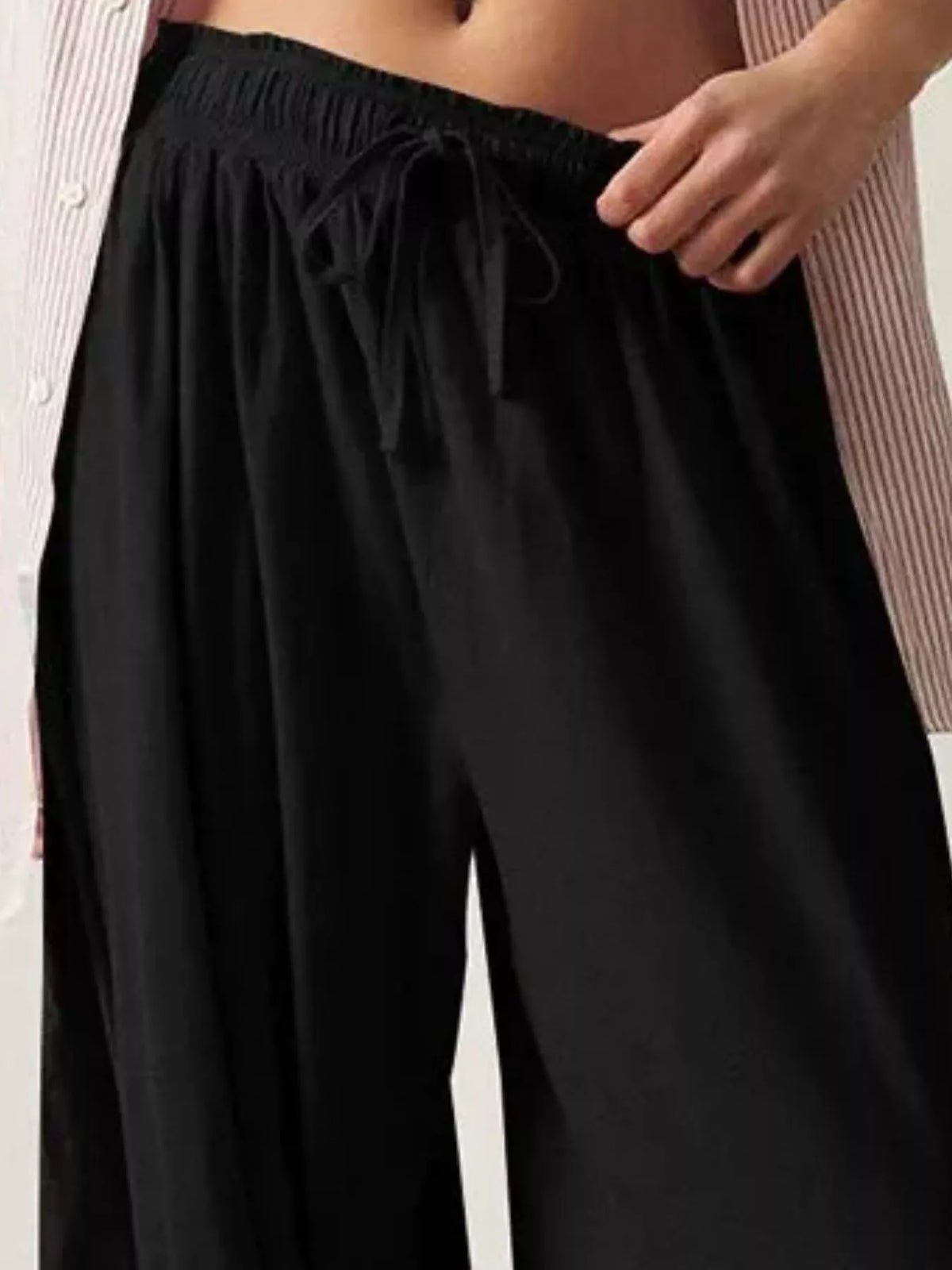 Ruched Drawstring Harem Pants