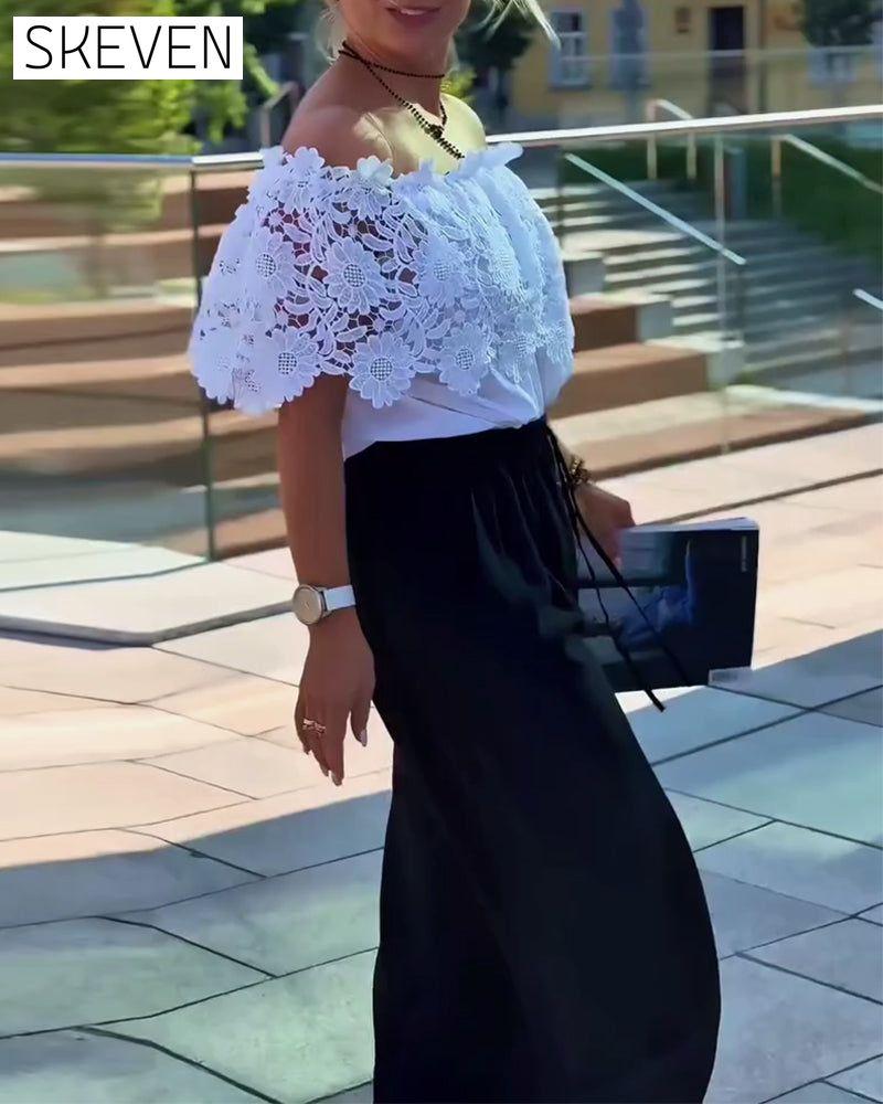 Blouse en dentelle tendance
