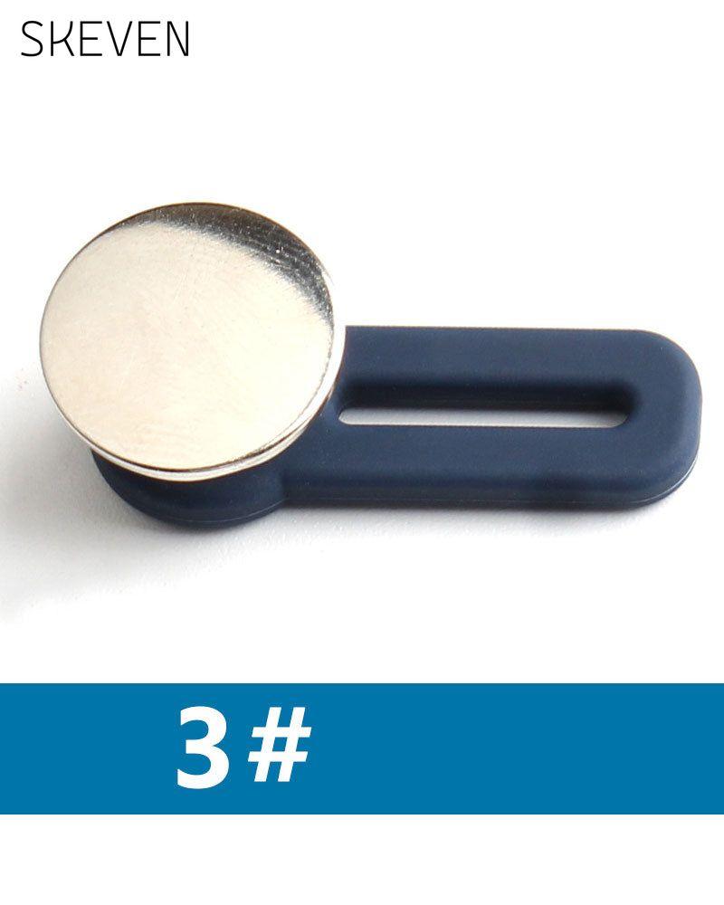 Bouton d'extension de taille en métal à ressort pour jeans