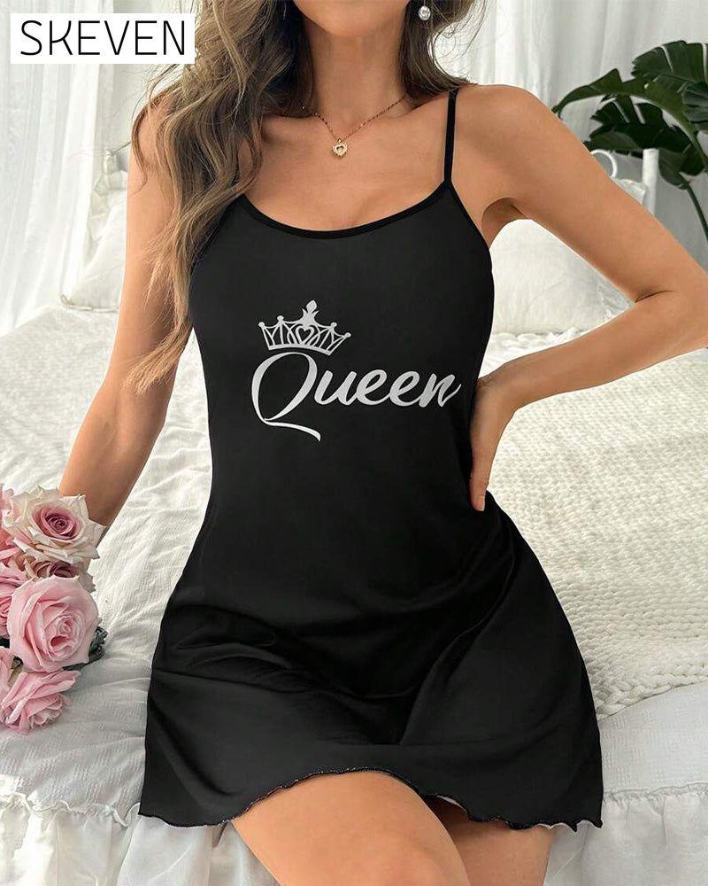 Printed Small Size Camisole Nightdress