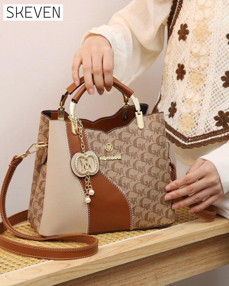 Sac à main imprimé rétro et élégant