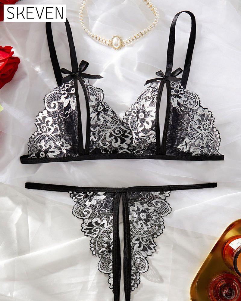 Sexy Dessous aus durchsichtiger Spitze