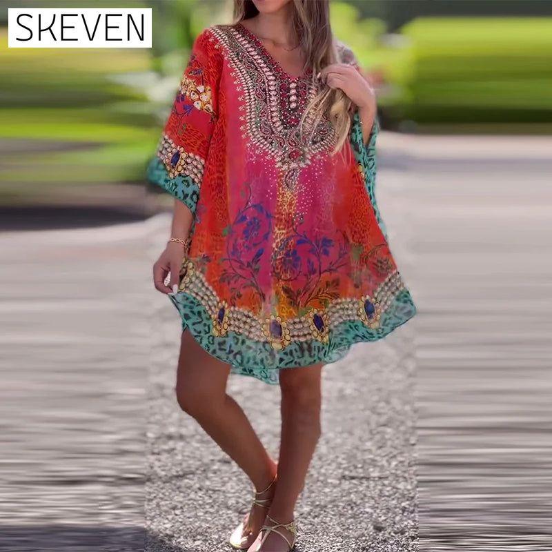 Ethnic Print Blouse
