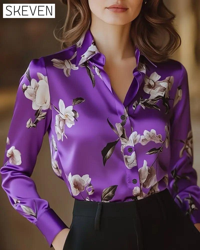 Hemd im Retro-Stil mit Blumenmuster