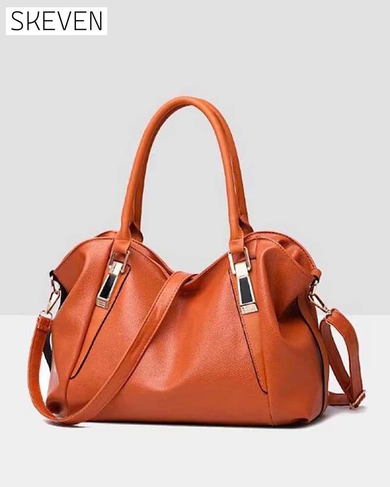 Sac à main en cuir souple grande capacité pour femme 