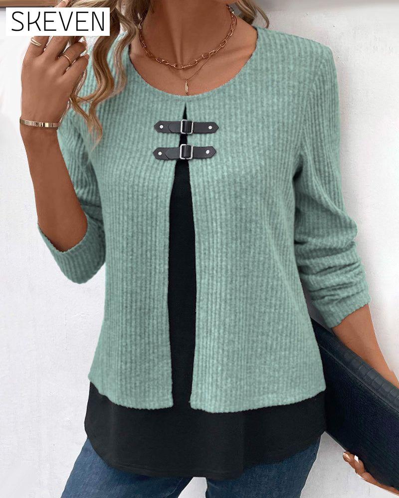 Lagenlook-Langarmtops