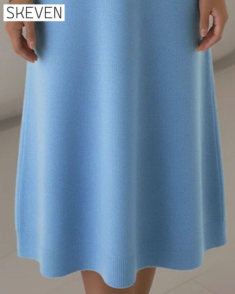 Robe à revers boutonnée tendance