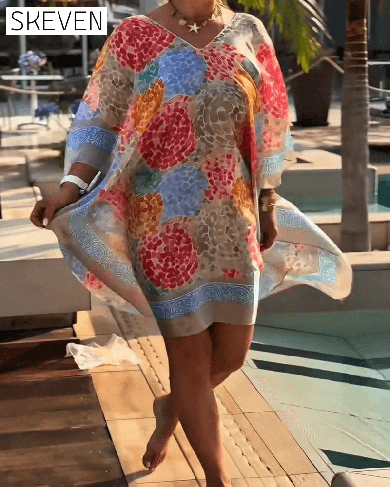 Resort Print Swimsuit Cover Up