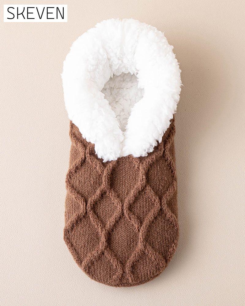 Cozy anti-slip thermal floor socks
