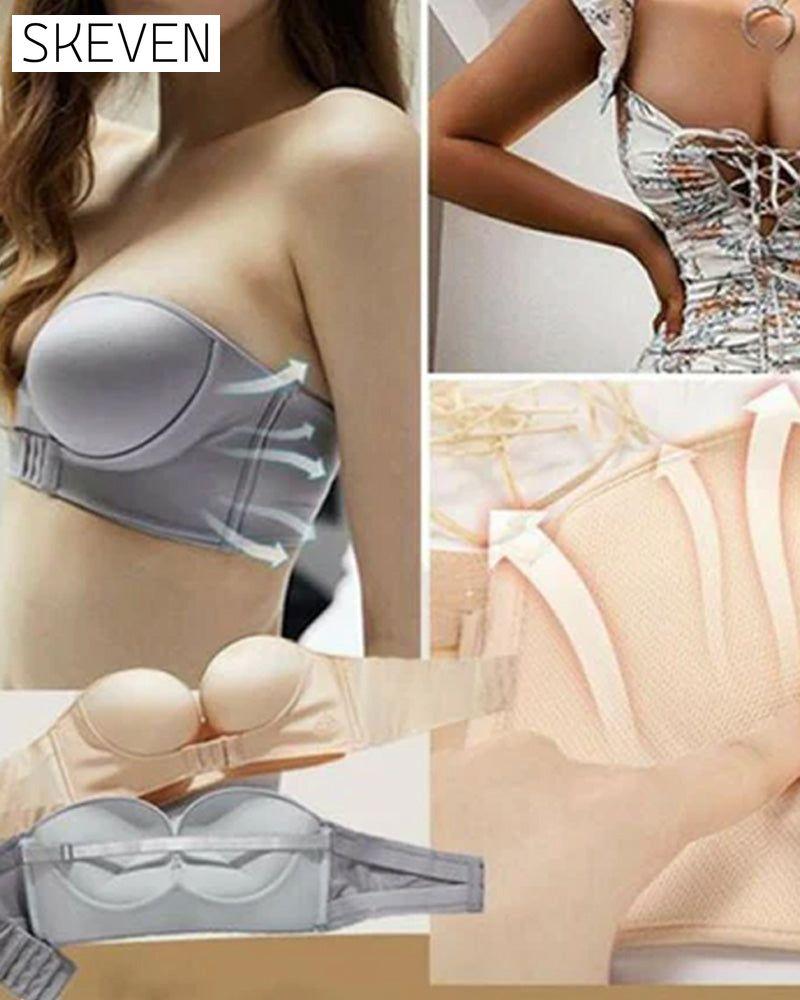 Soutien-gorge sans bretelles avec boucle sur le devant