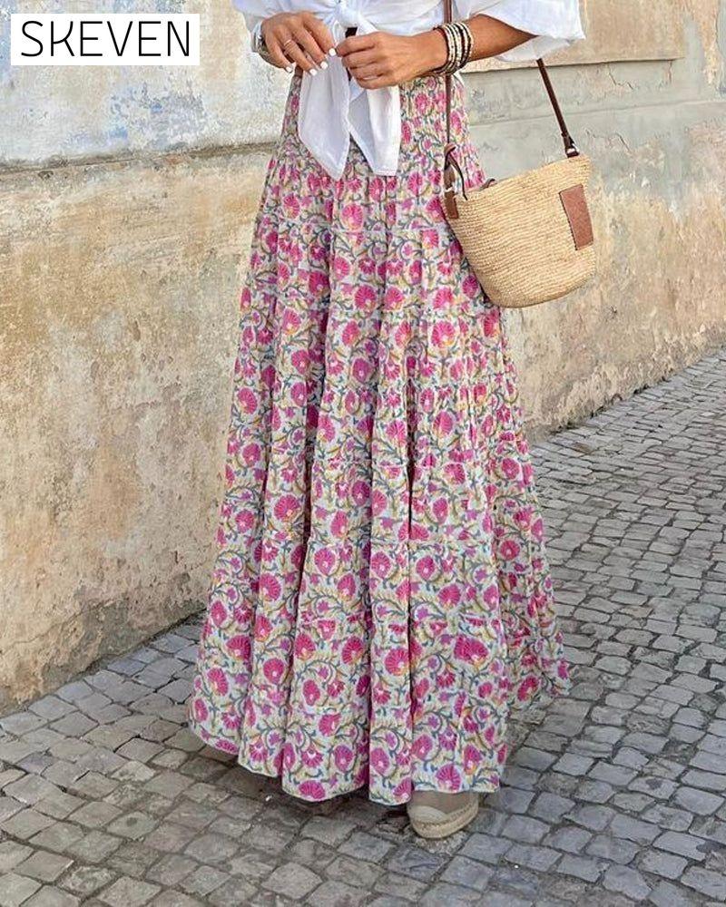 Floral skirt 23BF Casual Dresses Clothes Dress Dresses Summer