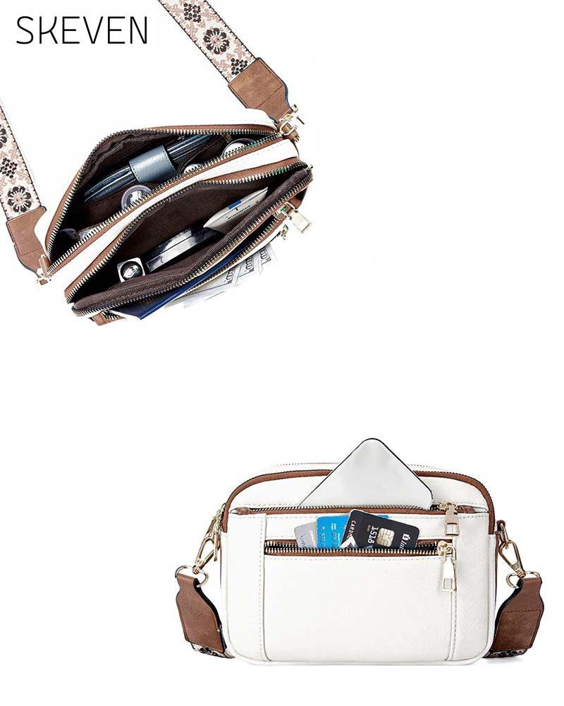Multifunctional zipper crossbody bag