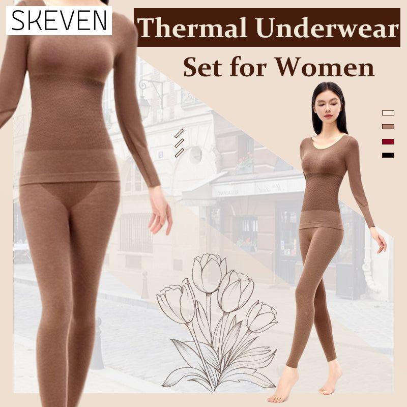 Sous-vêtements thermiques ultra-fins et sans coutures pour femmes