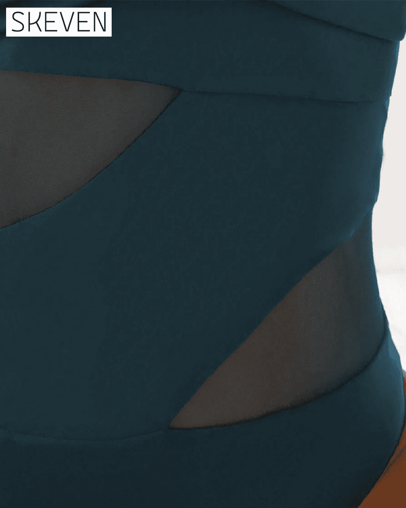 Sexy Mesh Stitching One-Piece Swimsuit