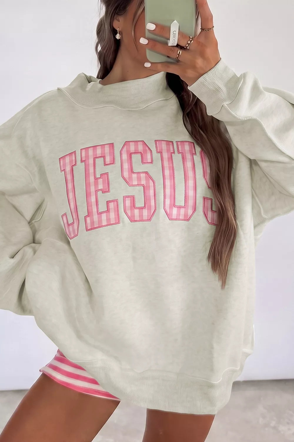 JESUS Crew Neck Sweatshirt