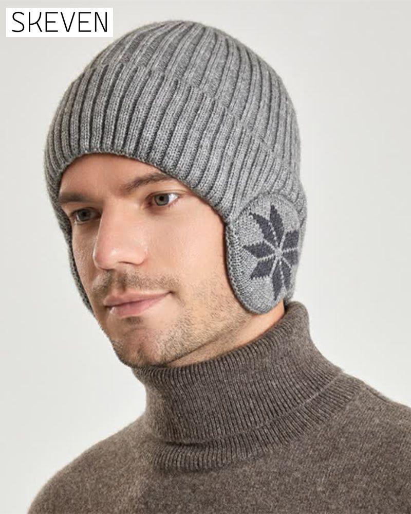 1 Stück Damen-Wintermütze mit Fleecefutter und Fleeceohren