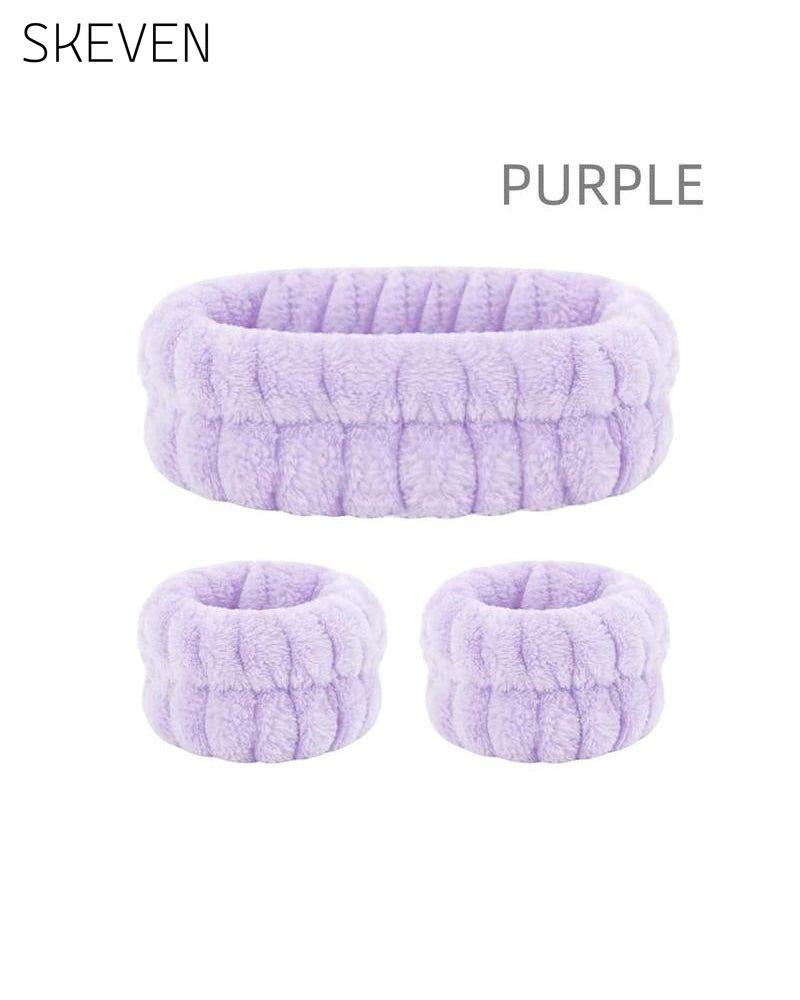 Three-Piece Face Wash Headband Set