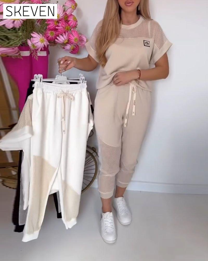 Casual Fashion Printed Two-Piece Set
