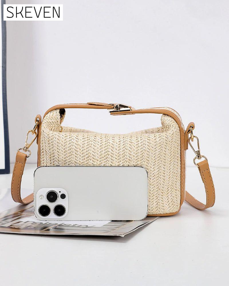Straw Woven Lunch Box Bag