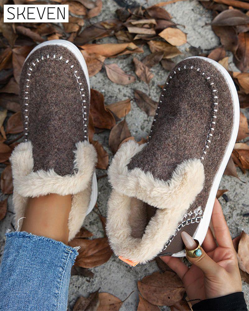 ❄️Damen-Winterstiefeletten aus rutschfestem, warmem Kunstfell