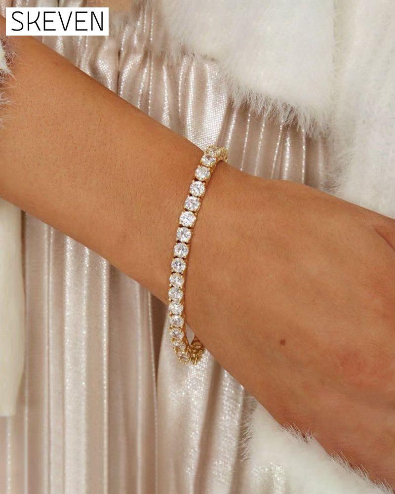 Funkelndes Moissanit-Armband