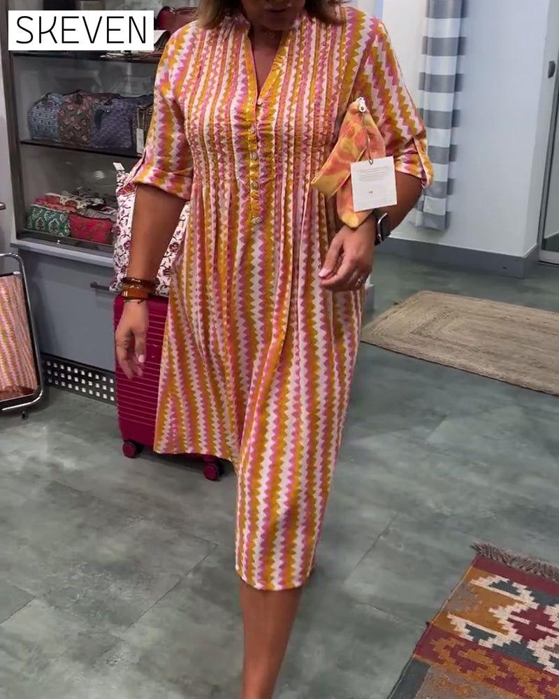 Robe à imprimé vagues