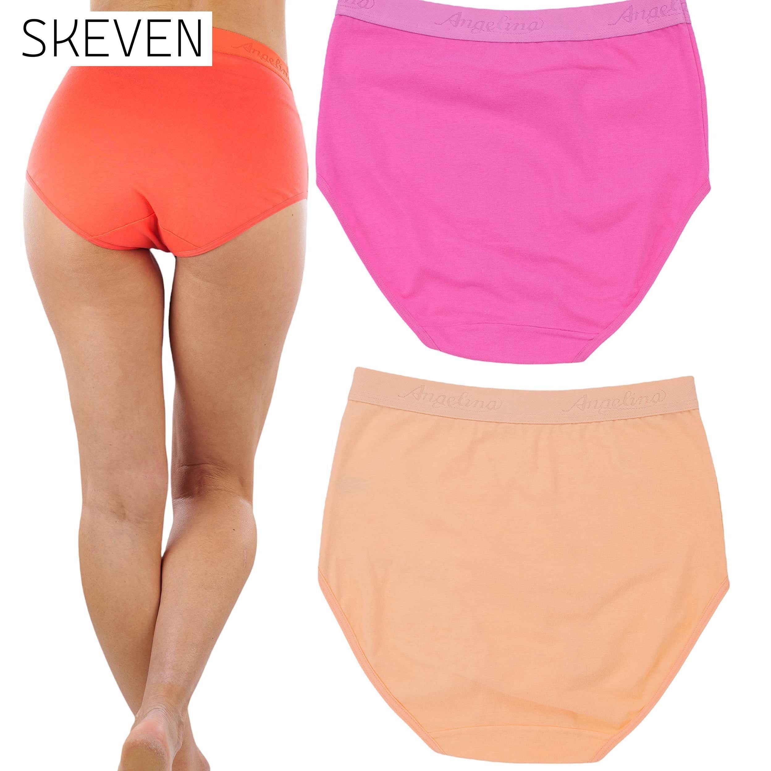 6-Pack: Women's High Waisted Solid Beach Vibe Gridle Panties __stock:100 lingerie refund_fee:1200