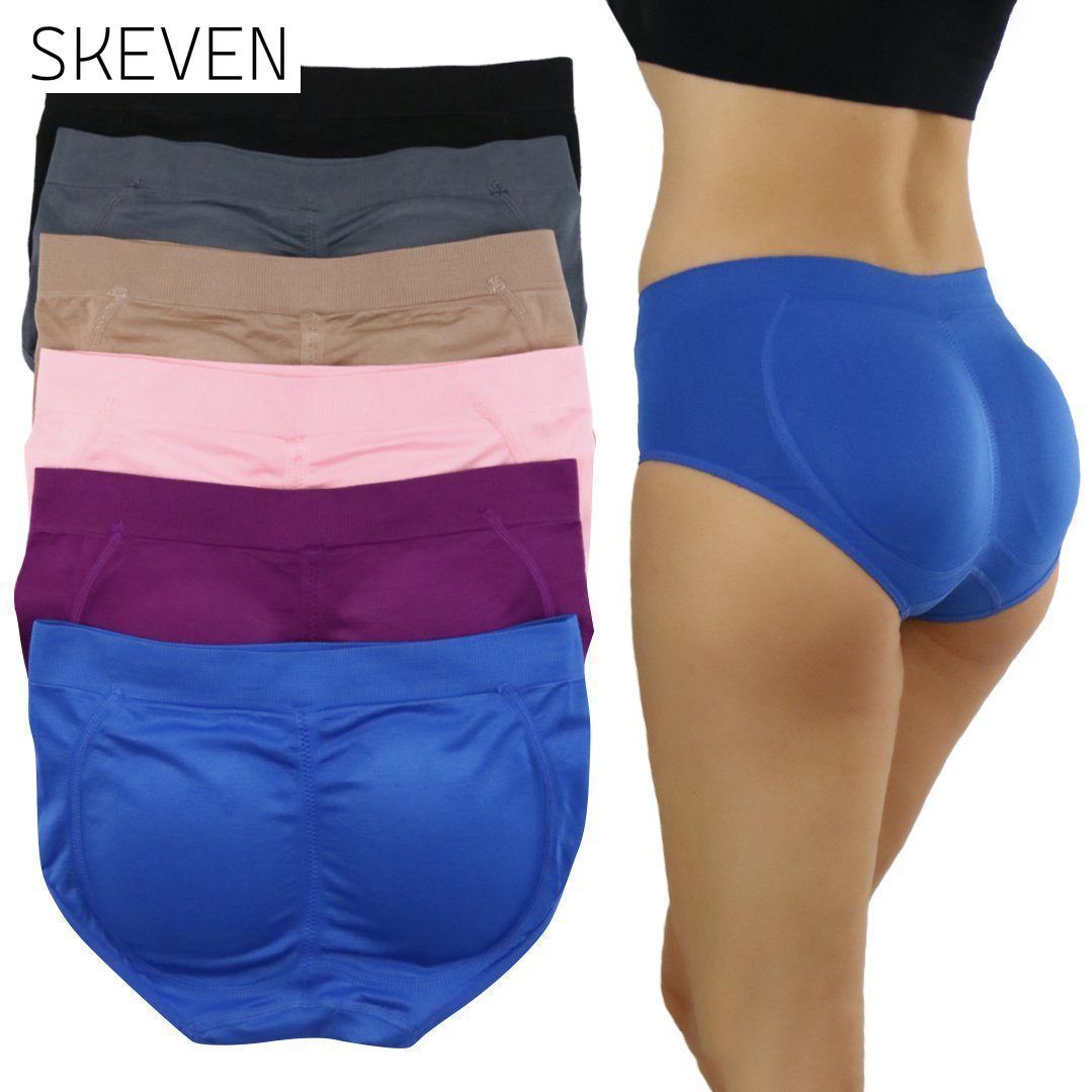 6-Pack: Women's Enhancing Butt Boosting Padded Panties（Color Random） lingerie refund_fee:1200
