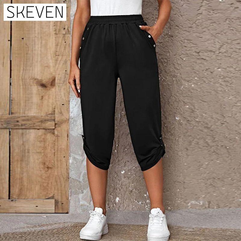 Casual Elastic Waist Trousers best Best Sellings bottoms clothes pants Plus Size Sale Topseller