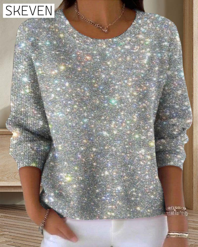 Casual Crew Neck Sweatshirt