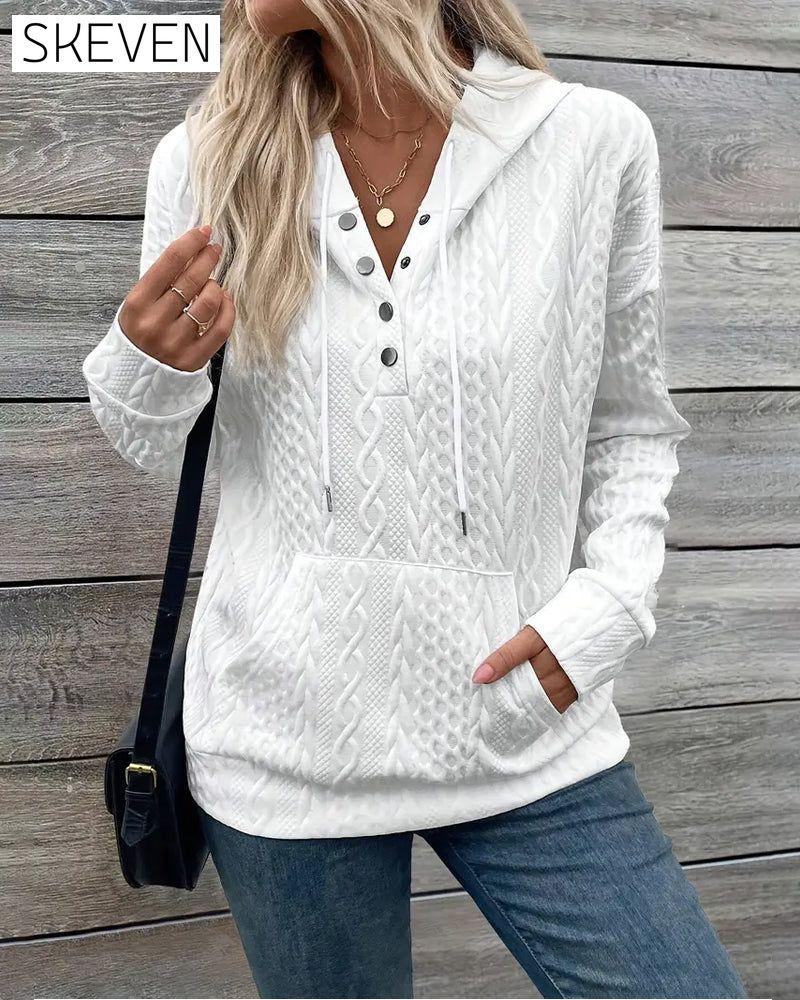 Hooded Drawstring Hoodie