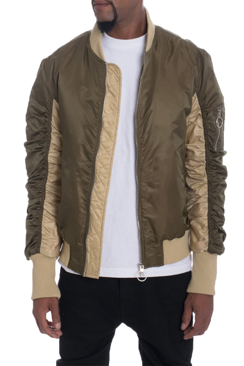 Bolden Two-Tone Bomber Jacket