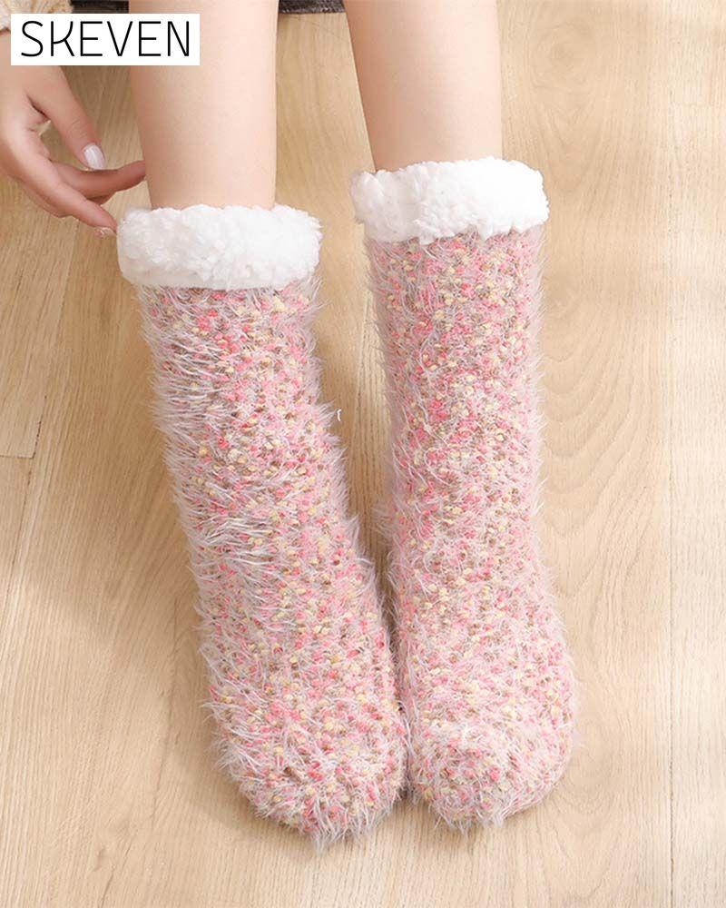Cozy Lounge Slipper Socks with Grippers