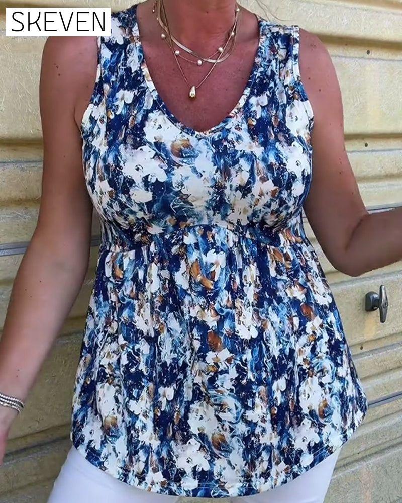 Sexy Printed Sleeveless Tank Top